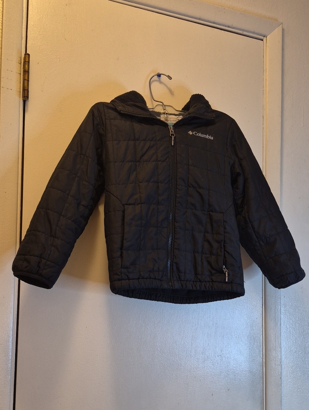 Columbia Boys Powder Lite Hooded Jacket Black